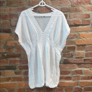 Sea spice Resort Wear Women’s Crocheted Cover Up Boho Sz Large
